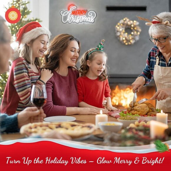 Christmas Neon Sign Led Candy Dimmable Light Up Sign for Wall Decorations - Picture 3 of 7